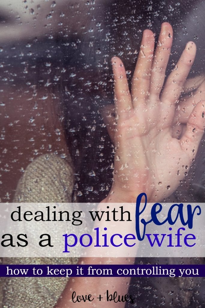 Being a police wife can be so hard and scary. Great perspective:)