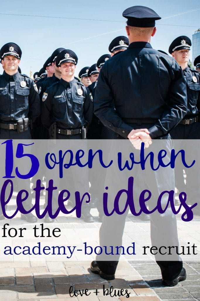 This is an awesome idea!  My boyfriend is going to the police academy in a few weeks and I'm super nervous... but I think I'll need to make some of these <3