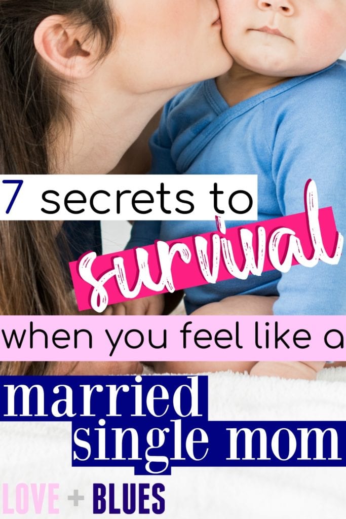 Uh, yes. As a police wife, I TOTALLY feel like a married single mom at times! This is great advice!