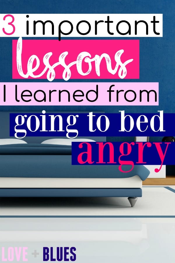 The most repeated advice I got as a newlywed was about never going to bed angry - this was a great reminder!