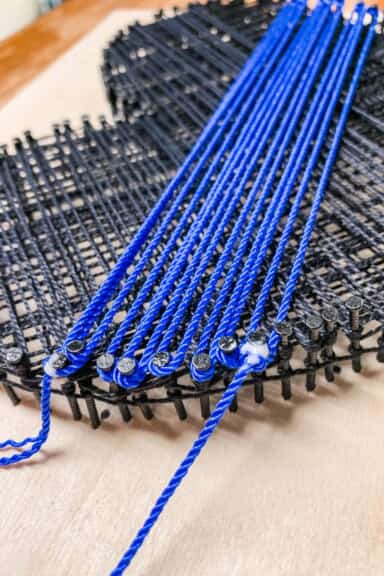 How To Make Valentine’s Day Thin Blue Line String Art - Love and Blues